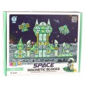 Magnetklotsid kosmos Space Station 4D 108 osaline komplekt
