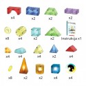 Magnetklotsid 3D kuubikud õppekomplekt 63 osaline