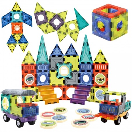 Magnetklotside komplekt loss ja sõidukid 71 osaline