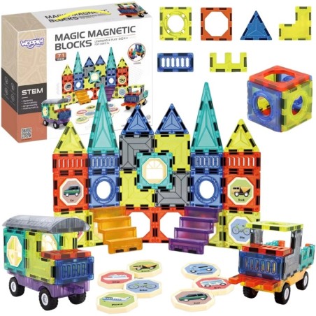 Magnetklotside komplekt loss ja sõidukid 71 osaline