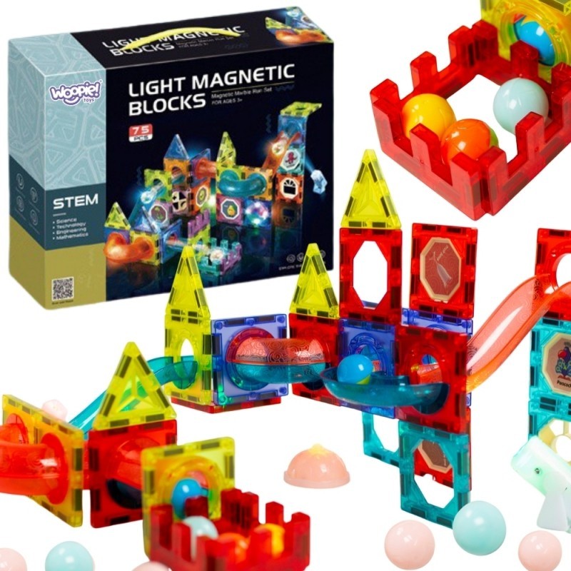 Magnetklotside pallirada tuledega, 75 osaline