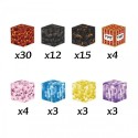 Magnet kuubikud ehitusklotsid (2x2 cm) pixels 74 osaline komplekt