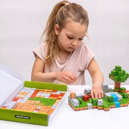 Magnet kuubikud (2,5x2,5 cm) ehitusklotsid 3D 108 osaline komplekt