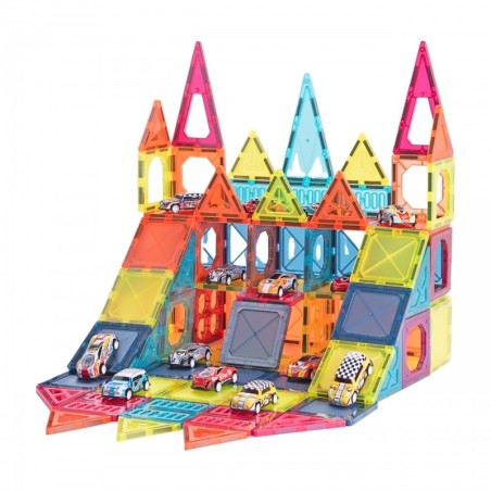 Magnetklotsid ehitusklotsid 7,5 cm parkimismaja 112 tk