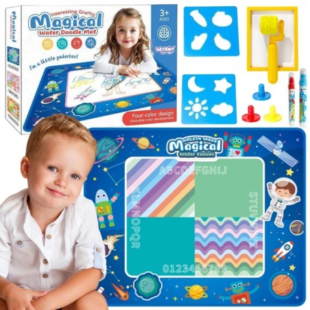 Akvarellmatt XXL 100x80cm kosmosesinine