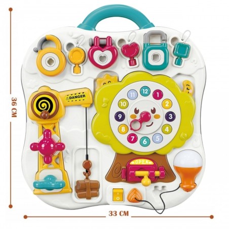 Montessori manipuleeriv sensoorne interaktiivne tahvel väikelastele