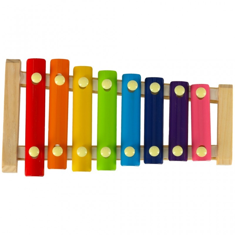 Puidust värviline ksülofon
