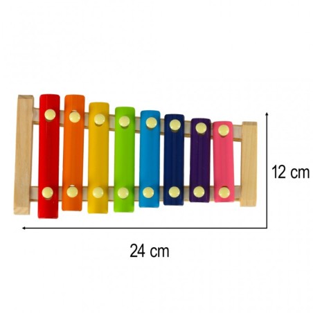 Puidust värviline ksülofon