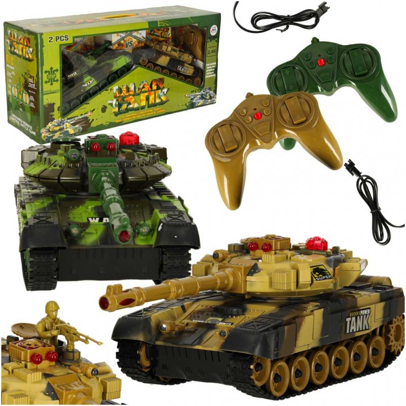 RC puldiga sõja tankide komplekt 9993 2.4GHz
