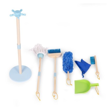 Puidust Koristuskomplekt Lastele Mopp Hari Prügikühvliga 7 Osa