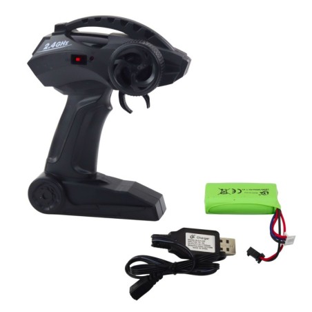 Suur kaugjuhtimisega maastikuauto, hõbedane, 1:8