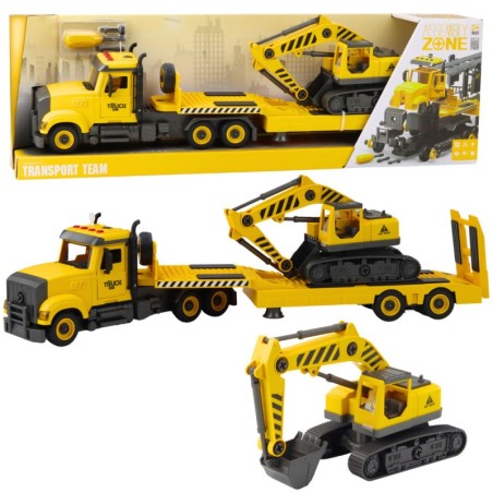 Isetegemise puksiirauto pööravad roomikekskavaatori tuled helisid