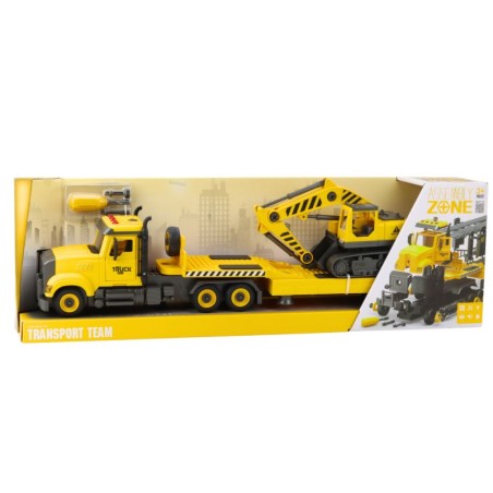 Isetegemise puksiirauto pööravad roomikekskavaatori tuled helisid