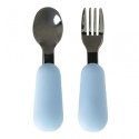 Sööginõud, 4 osaline, teddy, helesinine