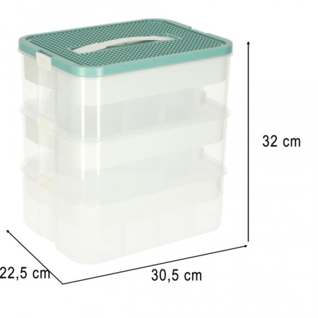 Karp panipaik sektsioonidega 3 tasandit lego klotsidele jm