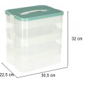 Karp panipaik sektsioonidega 3 tasandit lego klotsidele jm