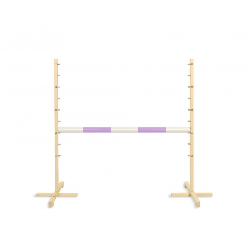 Hüppetakistus hobihobusele 120cm, tala lilla