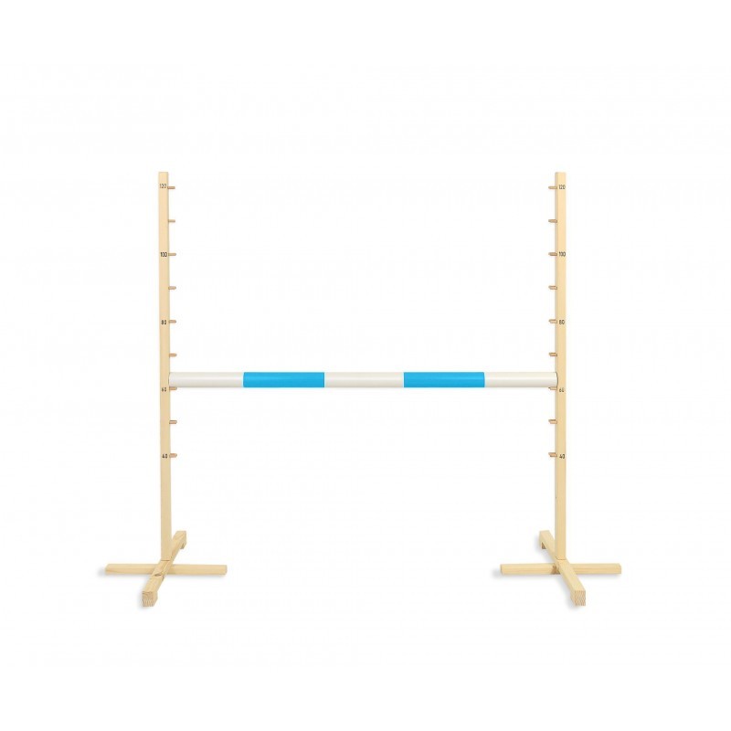 Hüppetakistus hobihobusele 120cm, tala helesinine