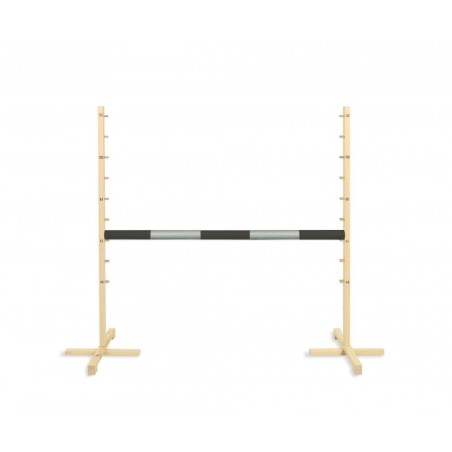 Latt tala hüppetakistusele 120 cm, must/hõbe