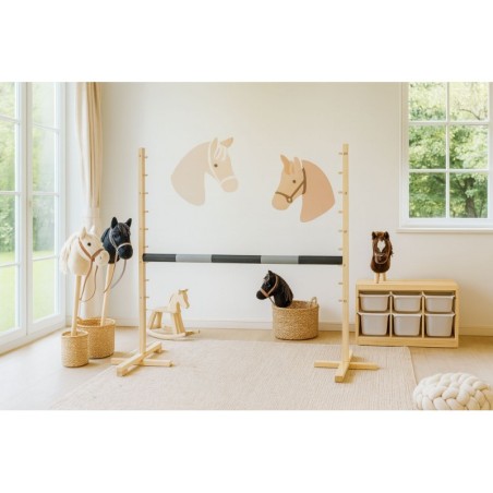 Latt tala hüppetakistusele 120 cm, must/hõbe