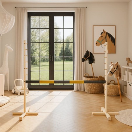 Latt tala hüppetakistusele 120 cm, must/kuld