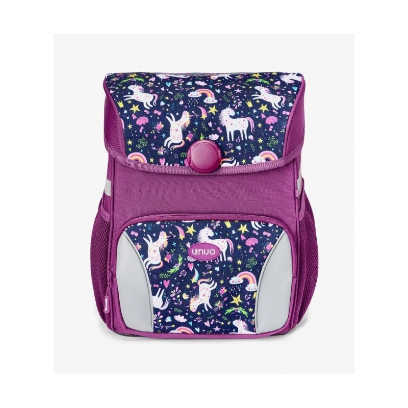 Kooli seljakott, lilla/ükssarvikud