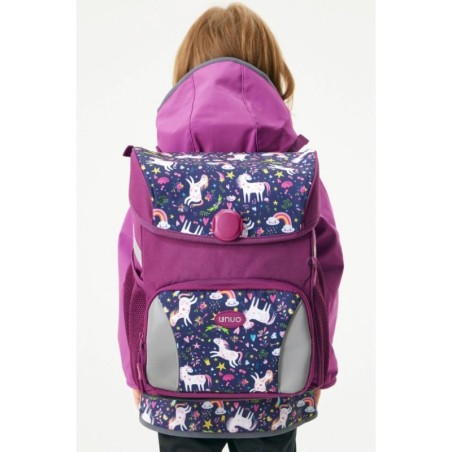 Kooli seljakott, lilla/ükssarvikud