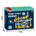 Magnetklotsid 3D õppekomplekt pallirada 105 tk.