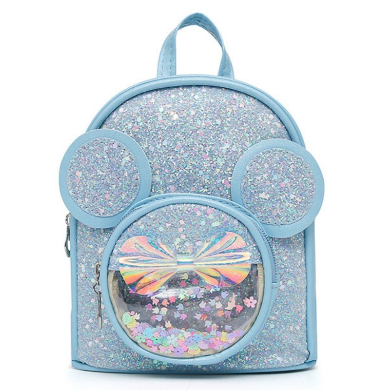 Laste seljakott litritega, hiire kõrvadega, sinine, 22 cm, 3 l
