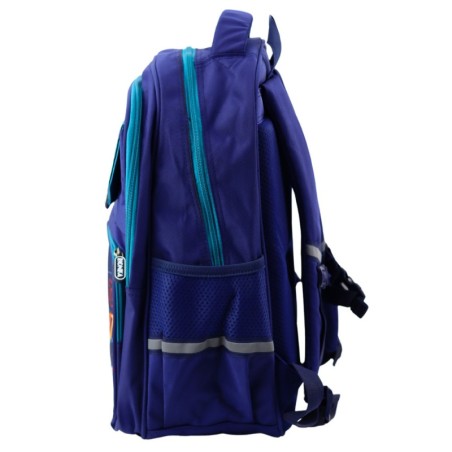Laste kooli seljakott dinosauruse mustriga sinine 41x30x16 cm