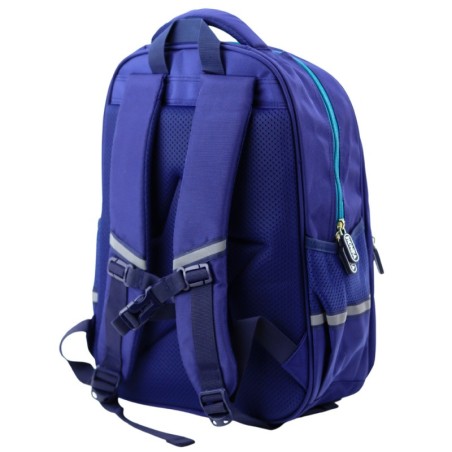 Laste kooli seljakott dinosauruse mustriga sinine 41x30x16 cm