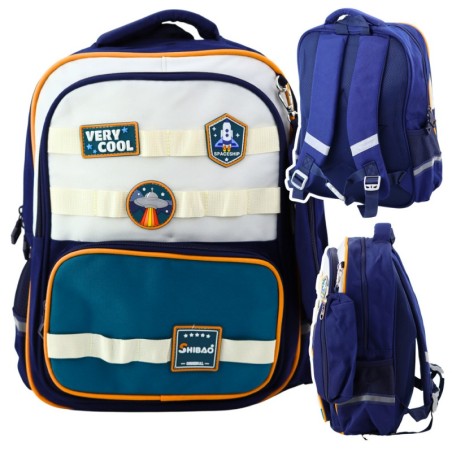 Koolikott "Space Patchs" pinaliga, tumesinine, 16L