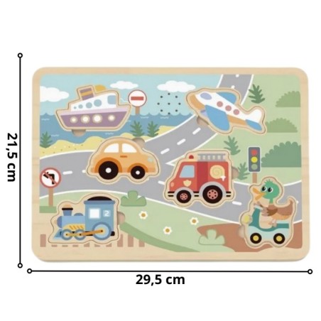 Puidust helidedega pusle, sõidukid