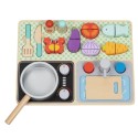 Väikese koka komplekt, puidust köögi mänguasi