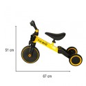 3 in 1 jooksuratas / jalgratas, kollane