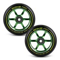 Tõukeratta rattad 110 mm rohelised 2 tk