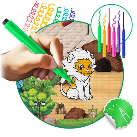 Värvimismatt rullis 120 x 90 x 0,3 cm