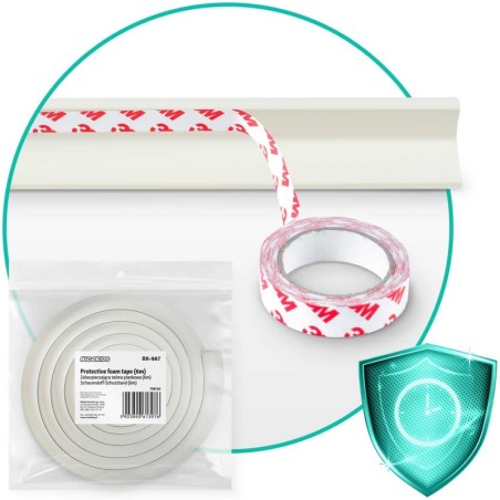 Vahtplastist turvateip valge 6m