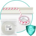 Vahtplastist turvateip valge 6m
