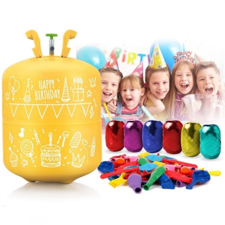 Heeliumiballoon 0,42 m3 õhupallide ja paelaga