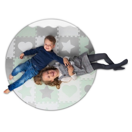 Puslematt 151x151cm 16 tk Ricokids hall-münt