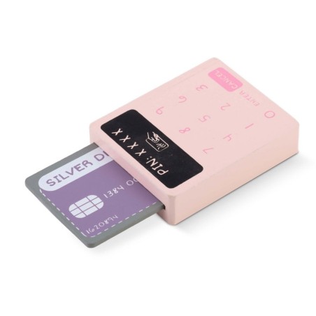 Puidust mängu kassa roosa