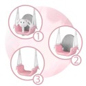 3in1 kaisukaru kiik, roosa