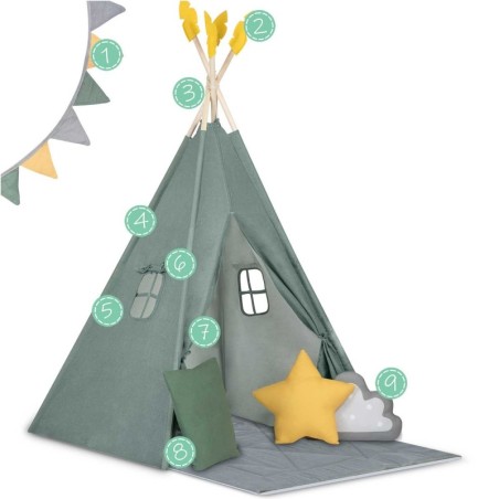 Tipi telk lastele - roheline