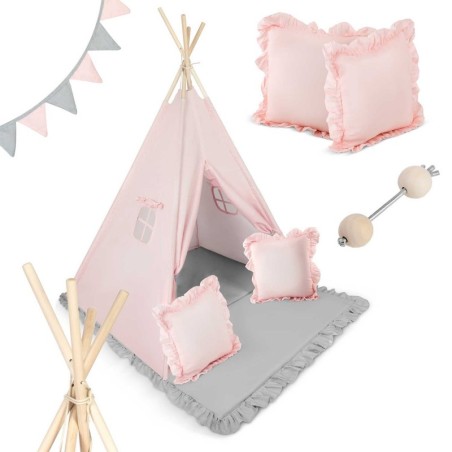 Tipi telk lastele - heleroosa