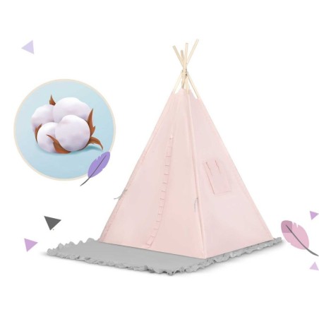 Tipi telk lastele - heleroosa