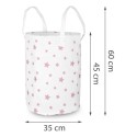 Mänguasjakorv - valge tähtedega