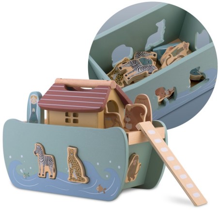 Puidust Noa laev loomadega