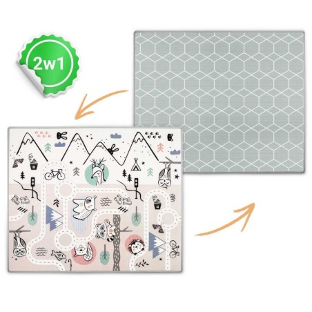 Hariv rullitud vahtmatt 180 x 150 x 1,5 cm