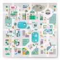 Vahtpuslematt 120x120cm + vahtfiguurid linn